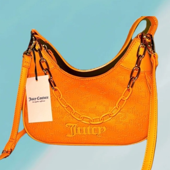 Juicy Couture Apricot Crush “Can’t Tame Her” Shoulder Bag, NWT - Picture 16 of 16
